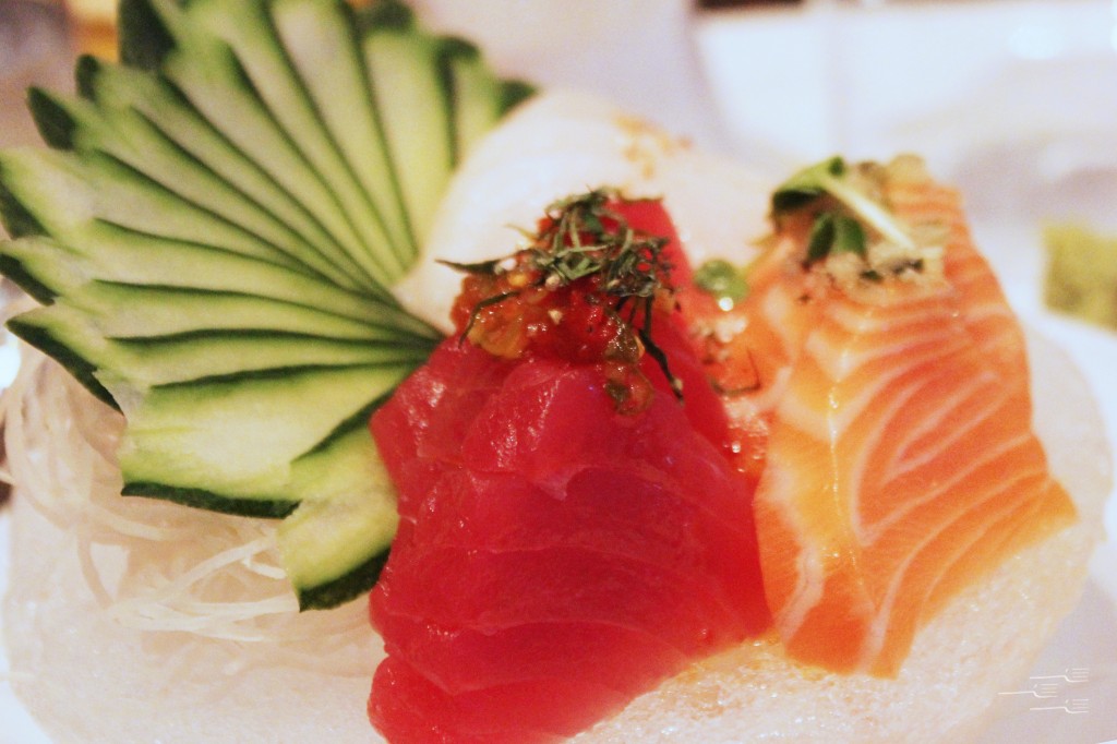 Tuna and Salmon Sashimi