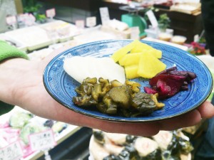 Fushimi Pickled Cucumber, Daikon, Yellow Raddish, and Eggplant