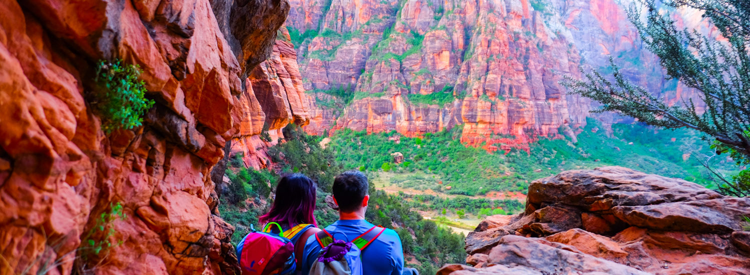 View from Lower Angel's Landing Trail, Photo by Adam Fortuna